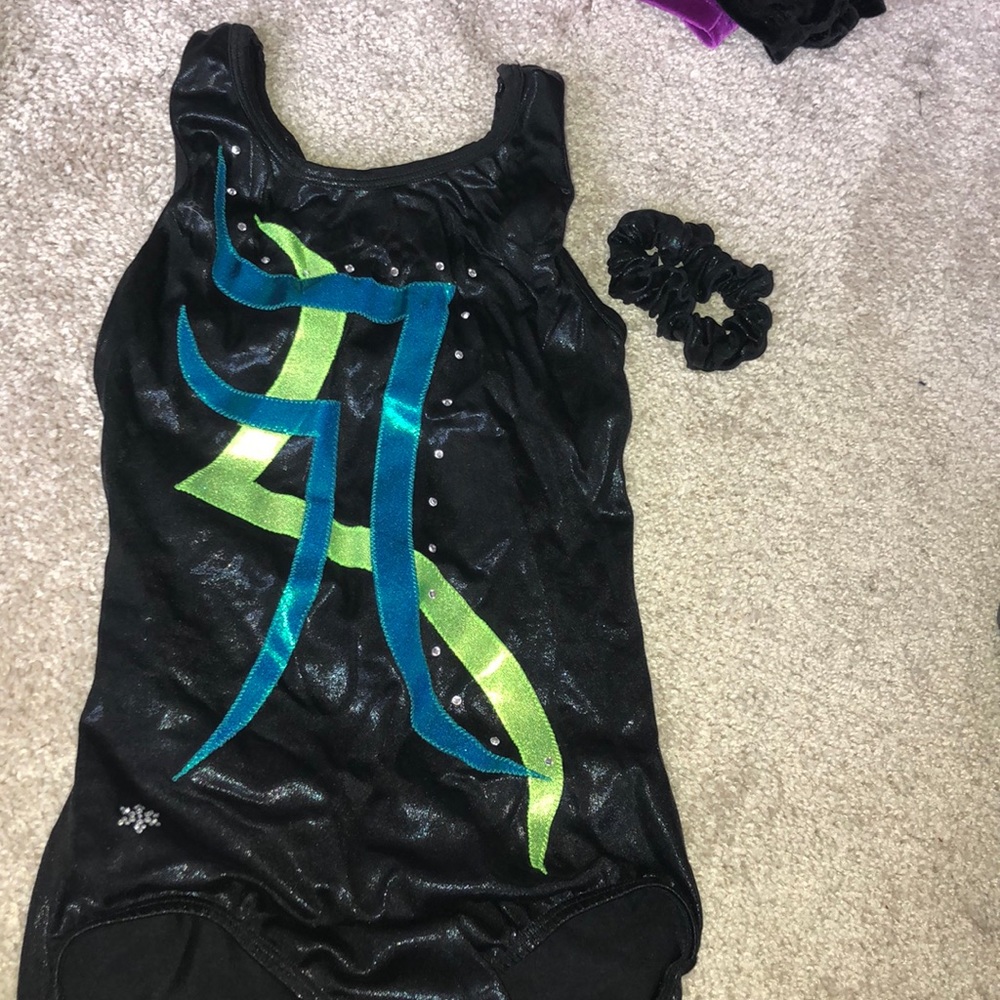 snowflake gymnastics leotard